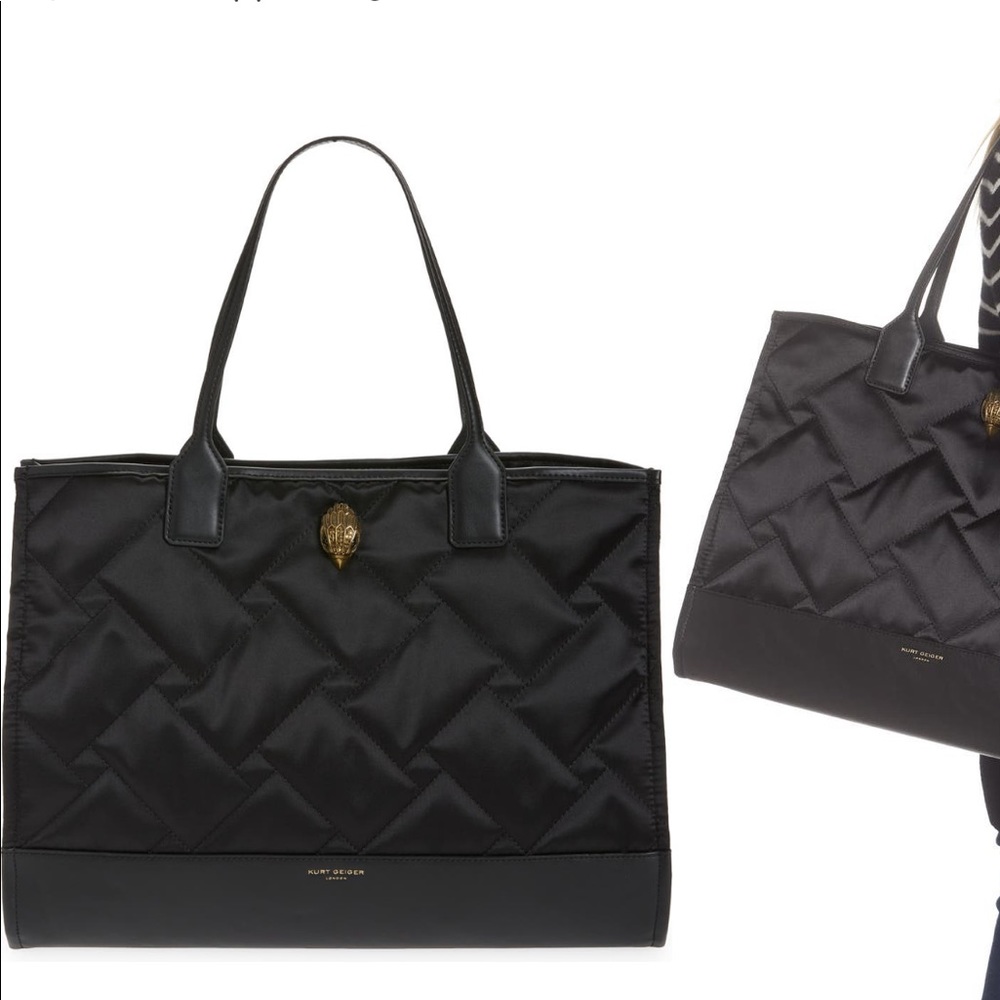 Kurt Geiger London Shopper bag 16”x13” brand new with duster bag.